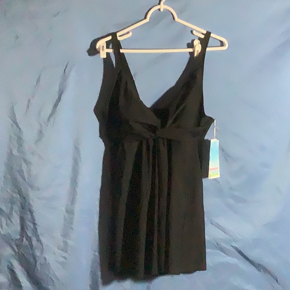 Simply Fit Black Dress Style Swimsuit.
